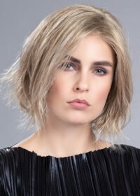 JUST by ELLEN WILLE in SANDY BLONDE ROOTED | Medium Blonde and Light Strawberry Blonde blend with Lightest Ash Blonde and Shaded Roots