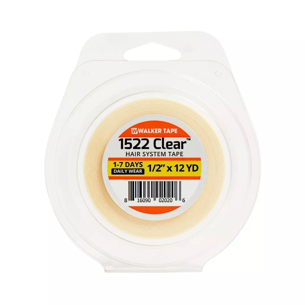 Walker Tape | 1522 Clear Tape Roll - 1/2" x 12 Yds
