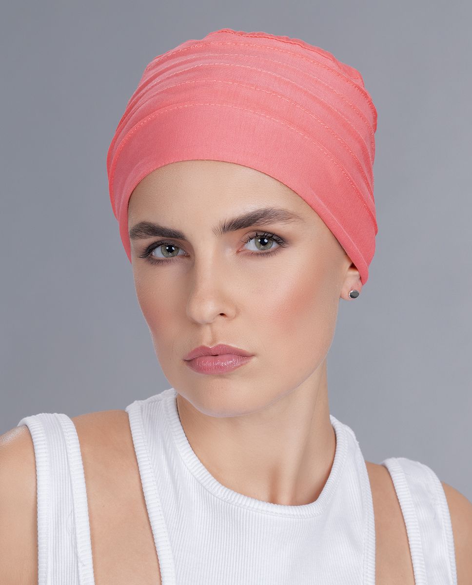Anoki | Style with horizontal pleats which add structure & shape to this turban.