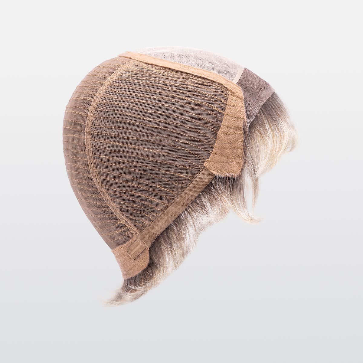 encore-mono-side cap: a wefted cap in which the hair is artfully sewn on fine cotton tapes