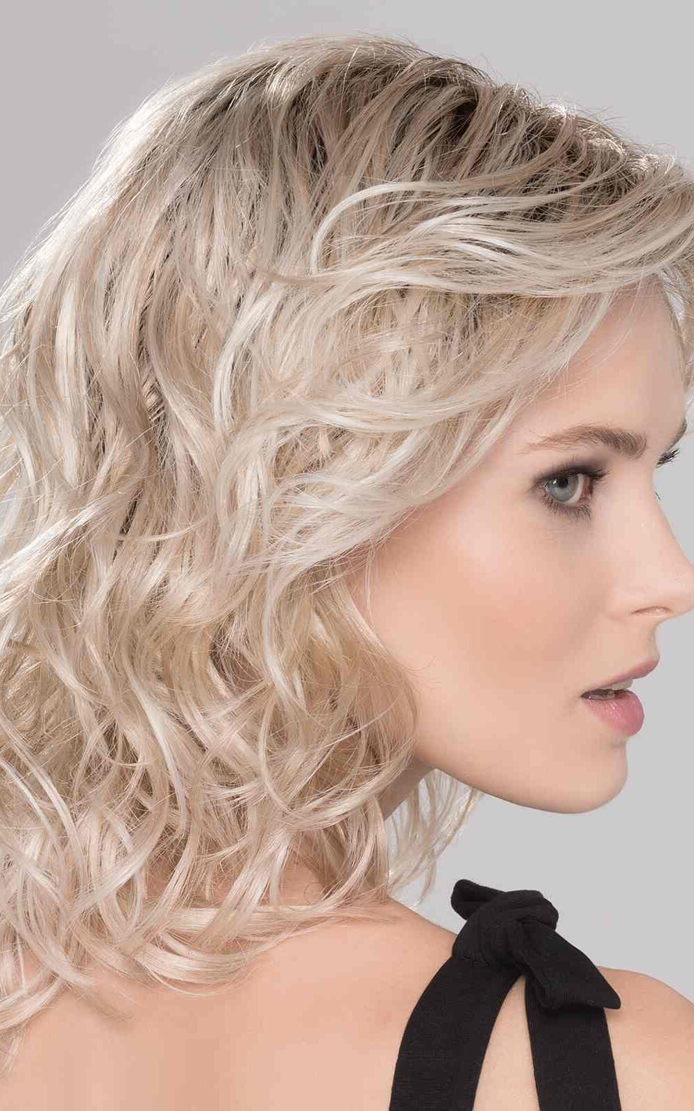Beach Mono Wig | Monofilament part and temple-to-temple lace front hairline providing a natural look even if you decide to sweep the fringe off of your face