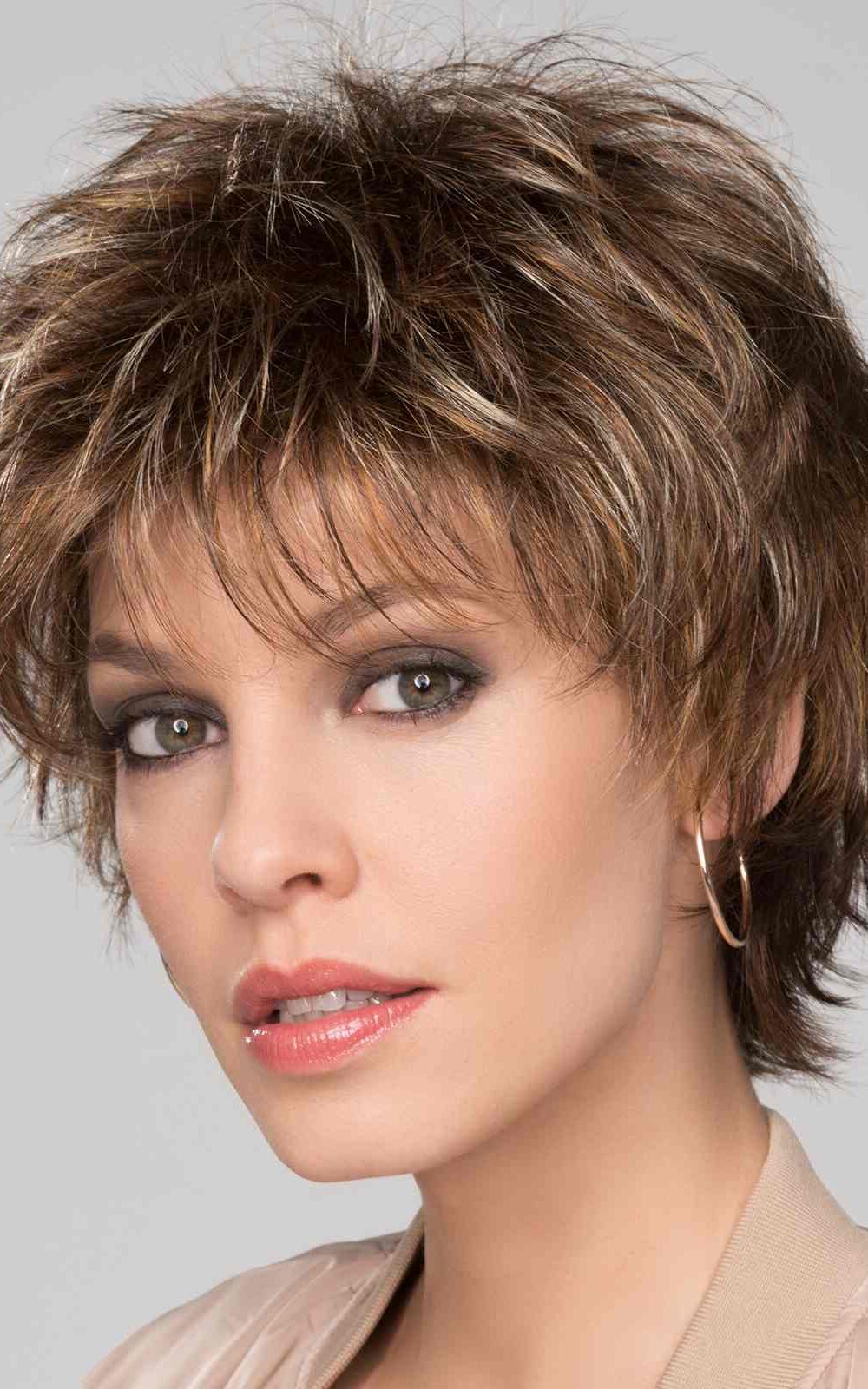 Click Wig by Ellen Wille | Tobacco Mix| Edgy layers can be styled modern or classic