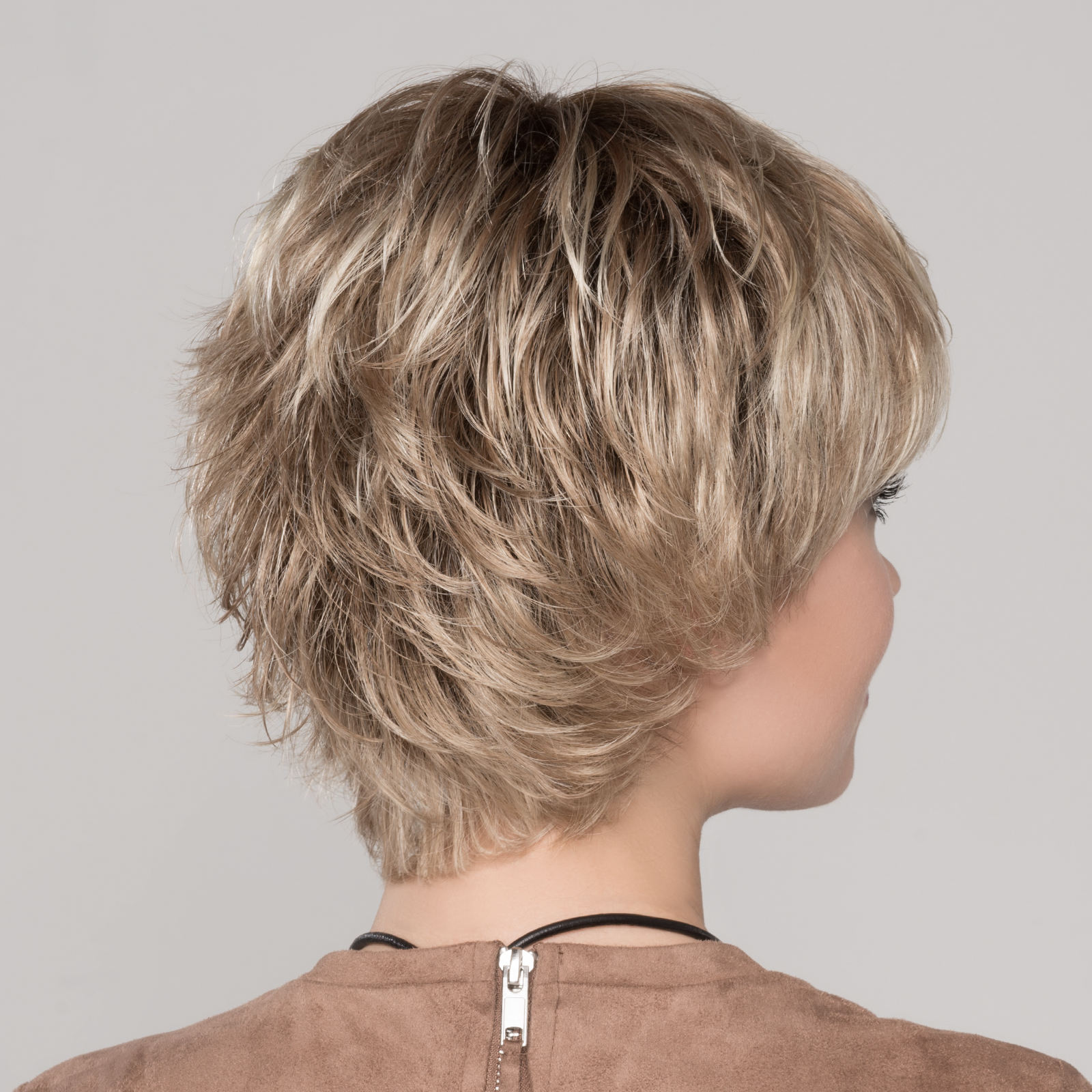 Textured layers at the back – you can tousle or smooth down