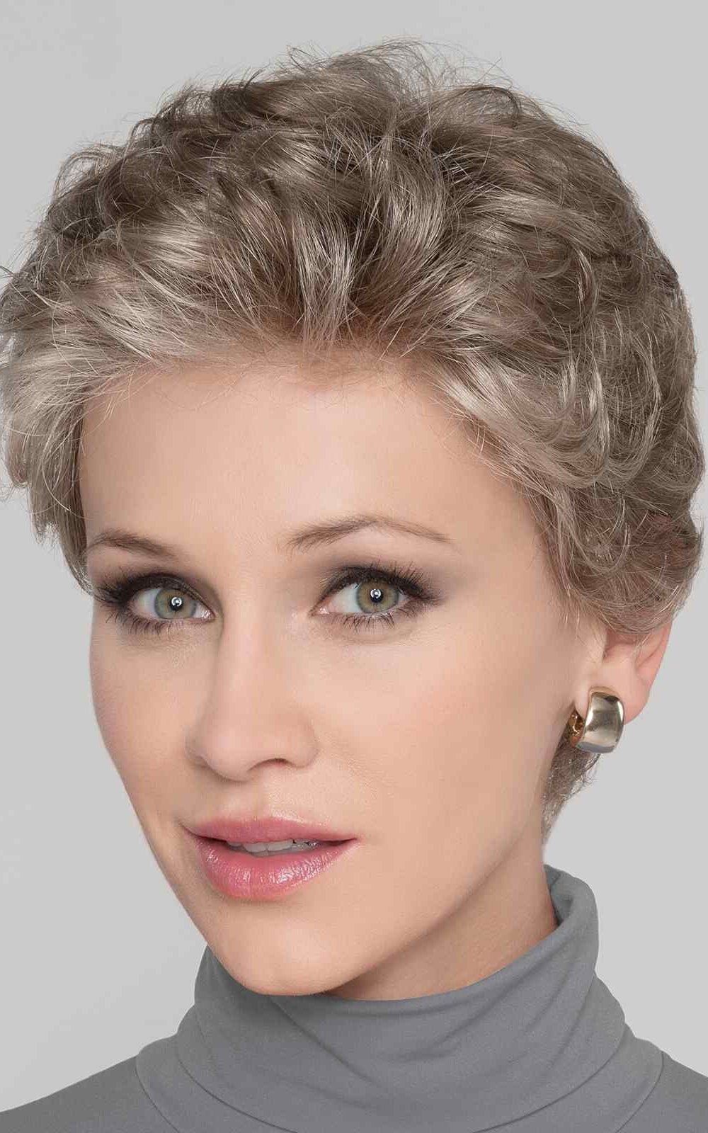 LUCIA by Ellen Wille in Pearl Rooted | A Medium Pearl Grey with a Pearl Brown overtone. Darker roots for a natural look