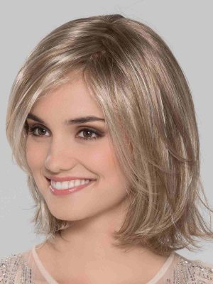 Super lightweight and ready to wear wig. She has long layers throughout and hit’s perfect at the shoulders Super lightweight and ready to wear wig. She has long layers throughout and hit's perfect at the shoulders