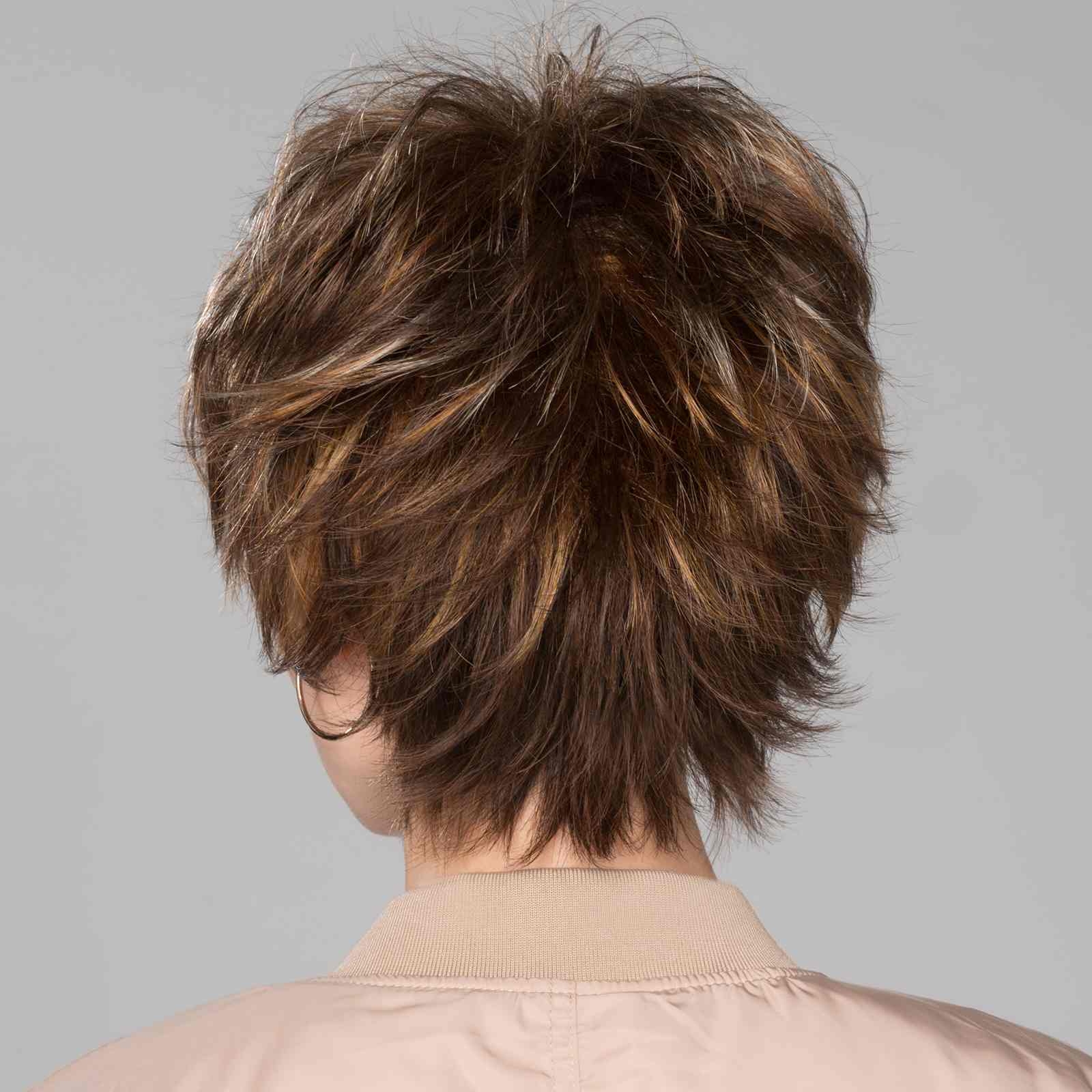 Click Wig by Ellen Wille | Tapered neckline layers blend the choppy crown length