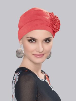 Lyra Headwear by Ellen Wille | Coral | Material: 95 % Bamboo Viscose, 5 % Elastane