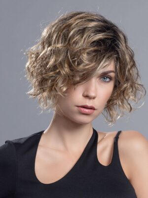 TURN by ELLEN WILLE in BERNSTEIN ROOTED 12.26.19 | Lightest Brown, Light Golden Blonde, and Light Honey Blonde Blend with Dark Shaded Roots