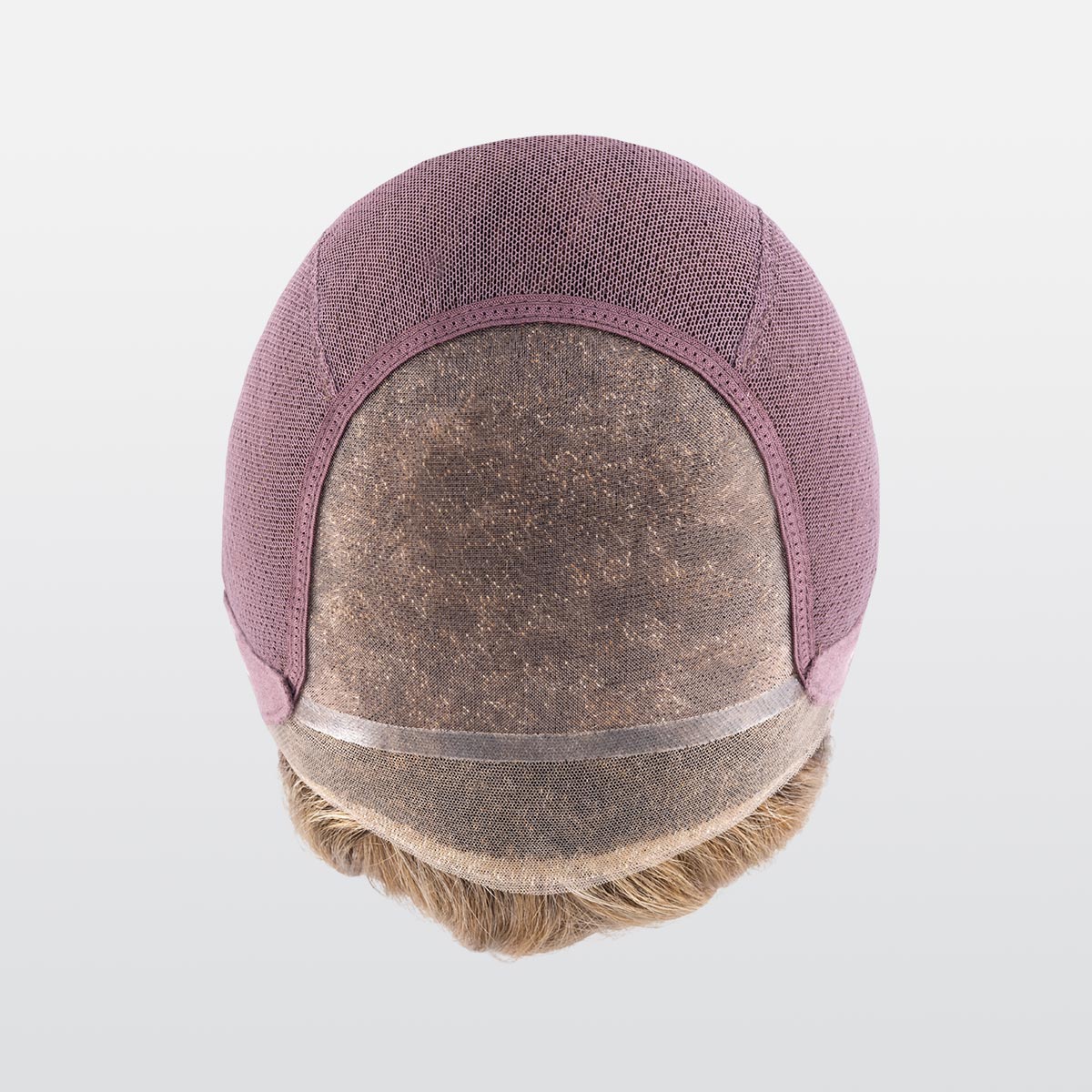 image-deluxe-cap: Each and every single hair on the crown of the cap is individually inserted through a monofilament