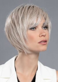 PROMISE MONO PART by ELLEN WILLE in PEARL BLONDE ROOTED | Pearl Platinum with Medium Blonde and Medium Ash Blonde Blend with Shaded Roots