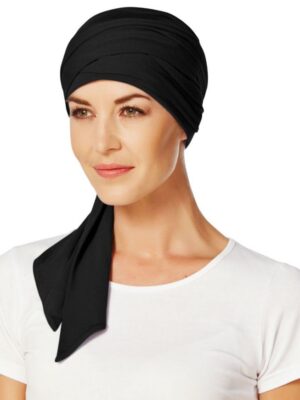 MANTRA SCARF Long Black 1011-0211 | Christine Headwear