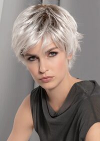 GILDA by ELLEN WILLE in ICE BLONDE SHADED 60.1001.16 | Pearl White and Winter White with Medium Blonde and Shaded Roots