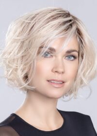 SOUND by ELLEN WILLE in LIGHT CHAMPAGNE ROOTED | Lightest Pale Blonde and Lightest Golden Blonde with Lightest Ash Blonde Blend and Shaded Roots