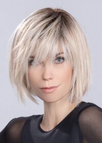 Styteld Straight - SOUND by ELLEN WILLE LIGHT CHAMPAGNE ROOTED | Lightest Pale Blonde and Lightest Golden Blonde with Lightest Ash Blonde Blend and Shaded Roots