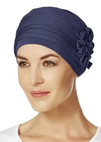 Christine Headwear Lotus Turban | Dark Blue | 1003-0255