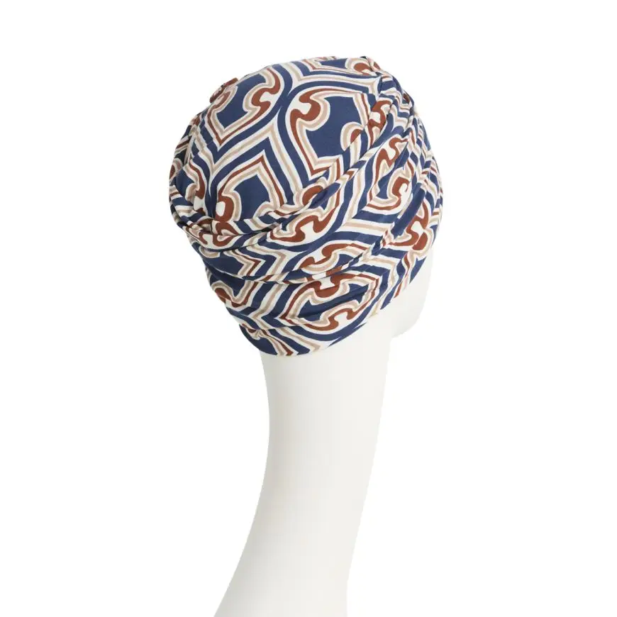 Lotus Turban | Endless Shapes of Blue | 1008-0881