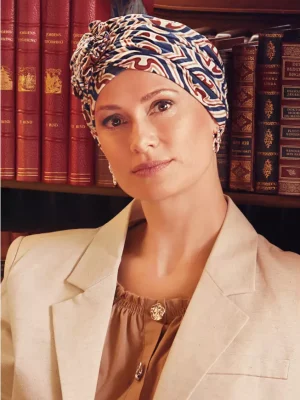 Lotus Turban | Endless Shapes of Blue | 1008-0881