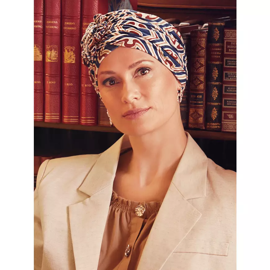 Lotus Turban | Endless Shapes of Blue | 1008-0881