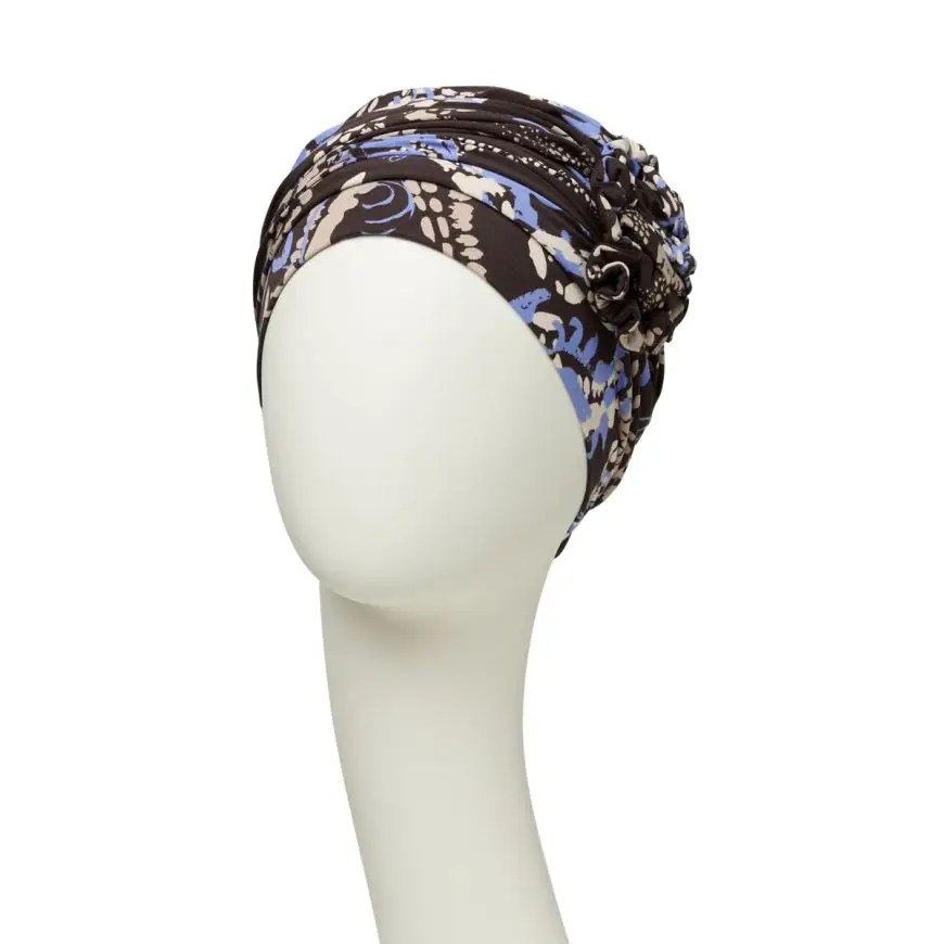 Lotus Turban | Autumn Blues | 1008-0795