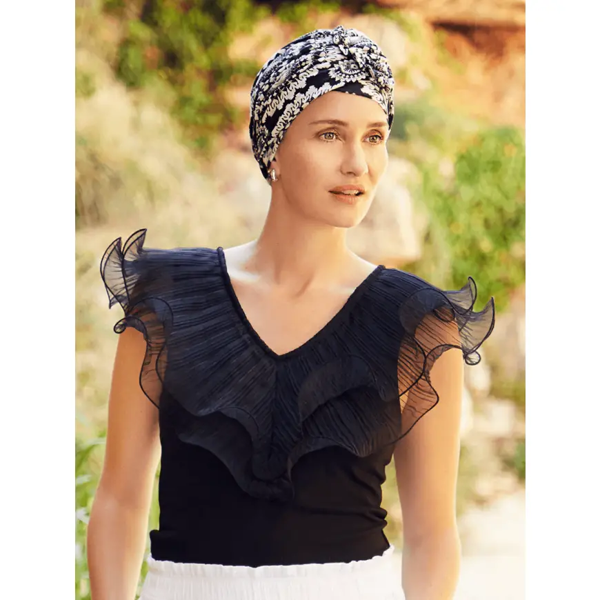 Lotus Turban | Round n' Round | 1245-0818