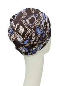 Lotus Turban | Autumn Blues | 1008-0795