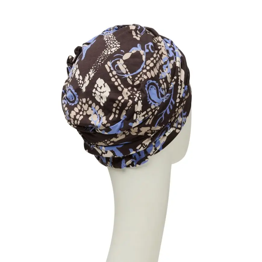 Lotus Turban | Autumn Blues | 1008-0795