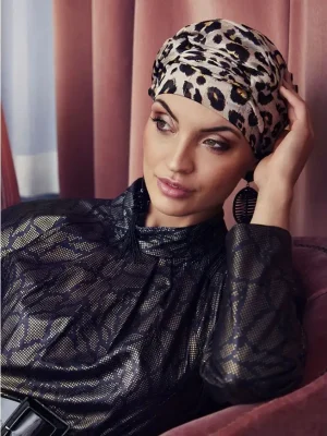 Amber Turban Set | Gold Glitter Leo | 3040-0831