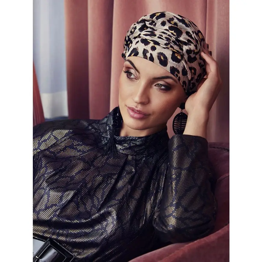 Amber Turban Set | Gold Glitter Leo | 3040-0831