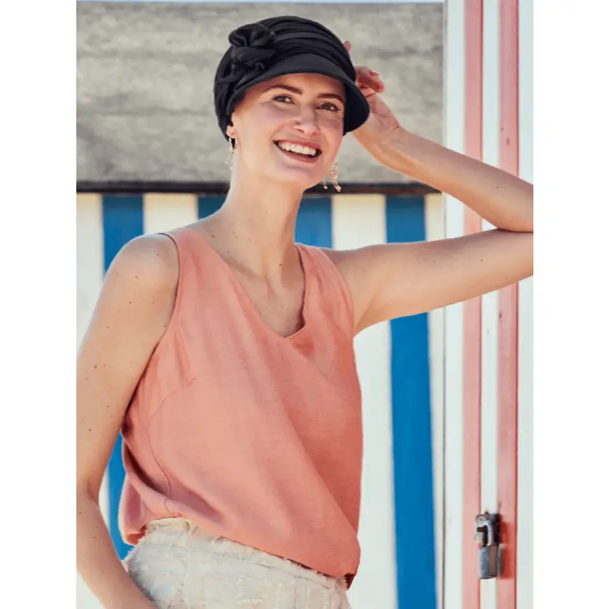 HocBriana Sun Cap | Black | 1577-0211