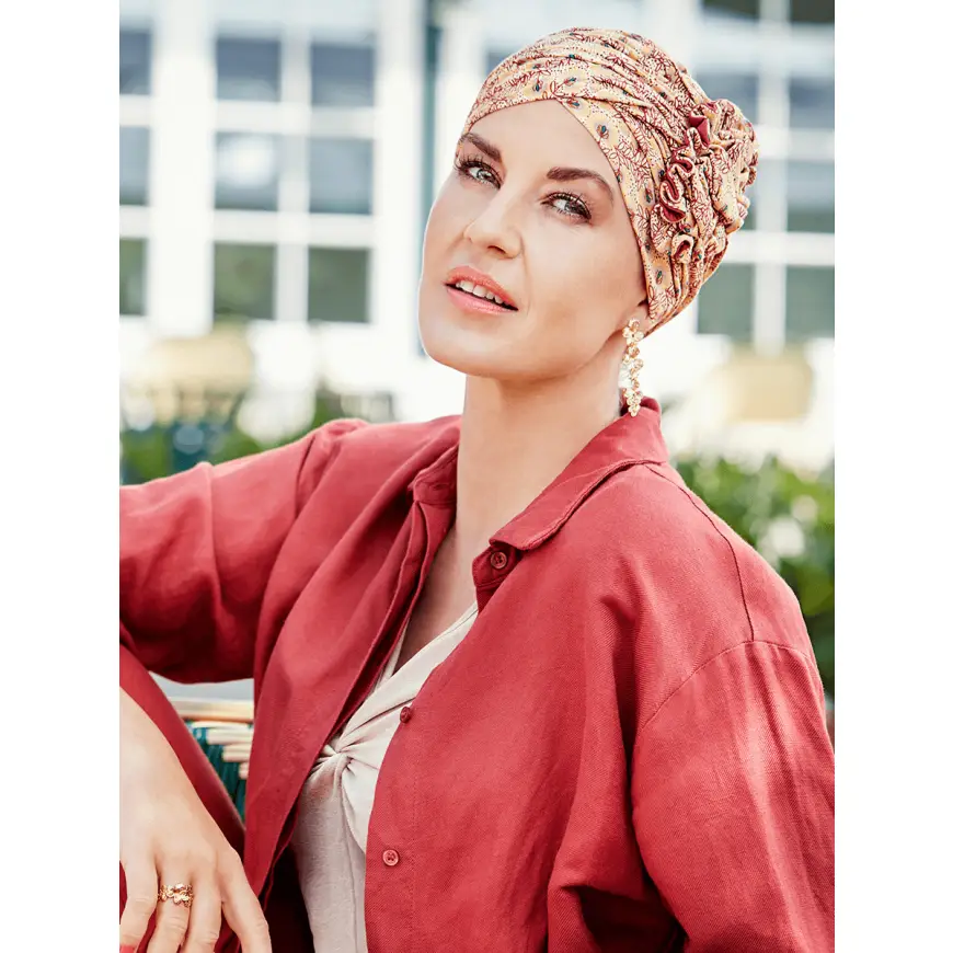 Lotus Turban | Golden Sunlit | 1008-0910