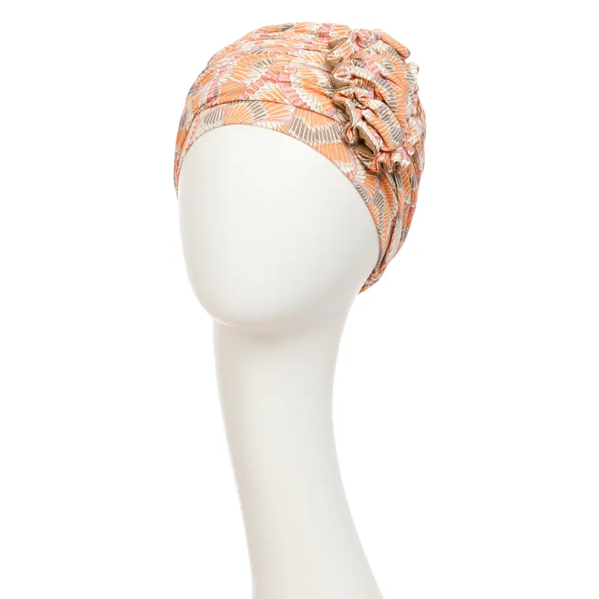 HocLotus Turban | Orange Elements | 1008-4022
