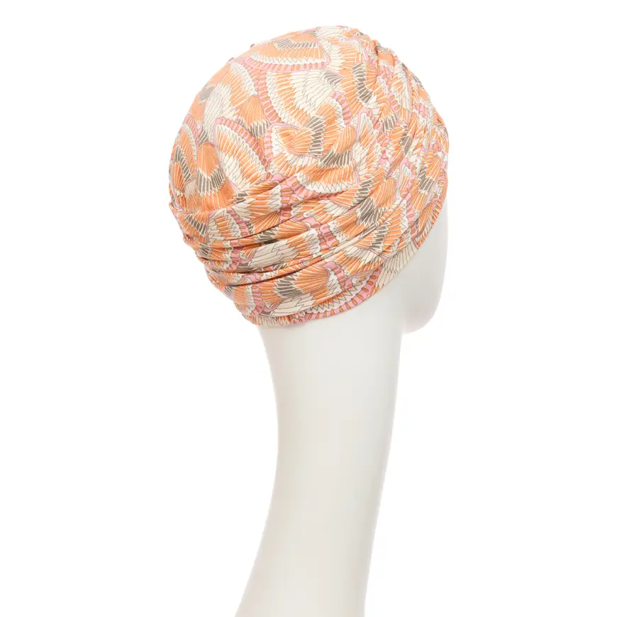 HocLotus Turban | Orange Elements | 1008-4022