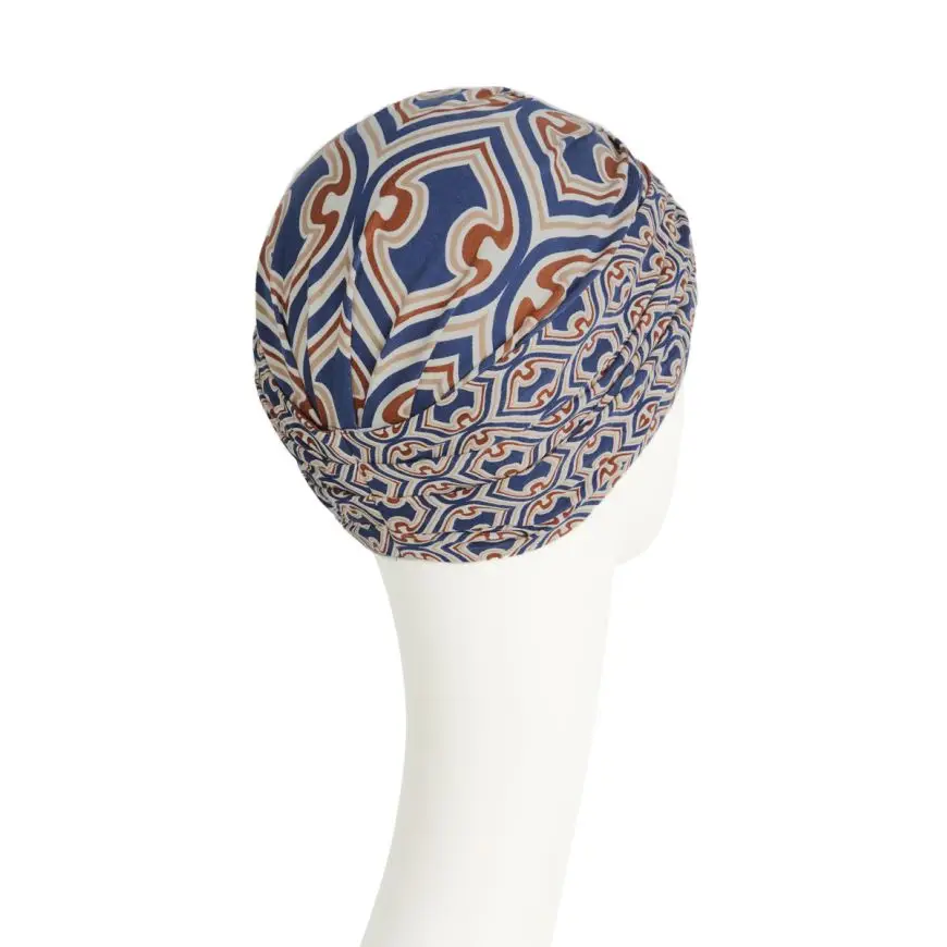 Shakti Turban | Endless Shapes of Blue | 1418-0881