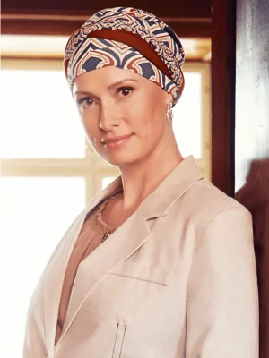 Shakti Turban | Endless Shapes of Blue | 1418-0881