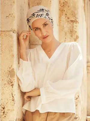 Shakti Turban | Perfectly Pale w/Leaf | 1520-0849