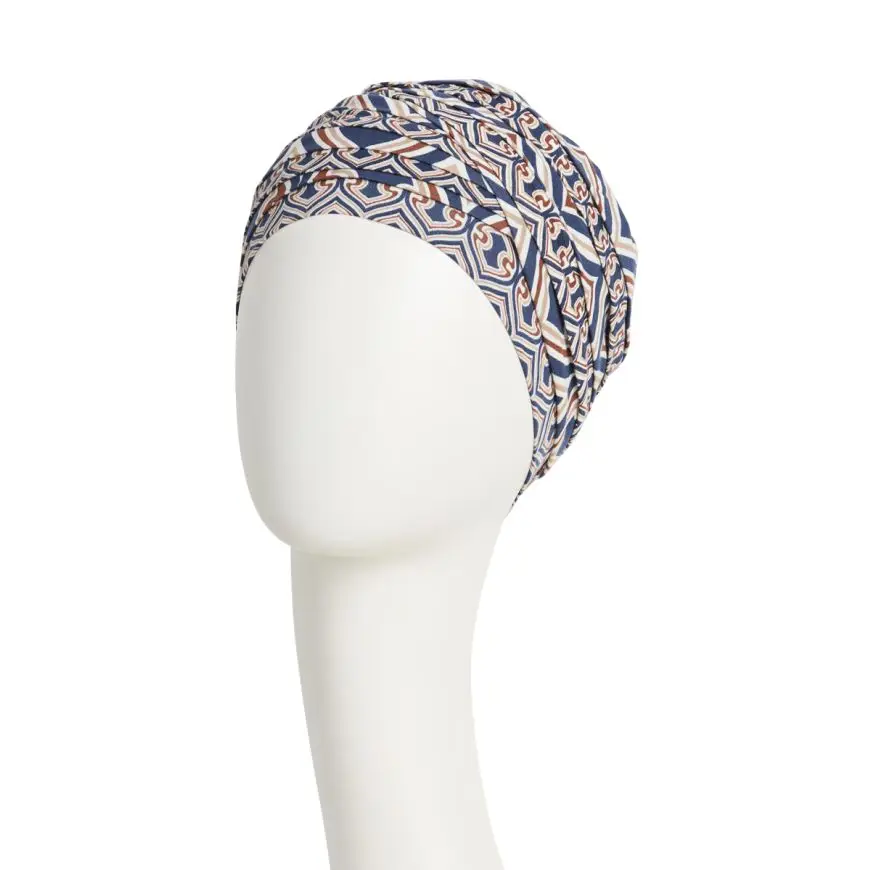 Shanti Turban | Endless Shapes of Blue | 1331-0881