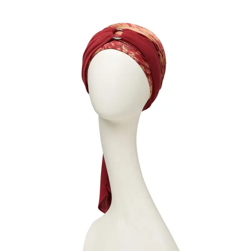 Sienna Turban Set | Oriental Red | 3036-0828