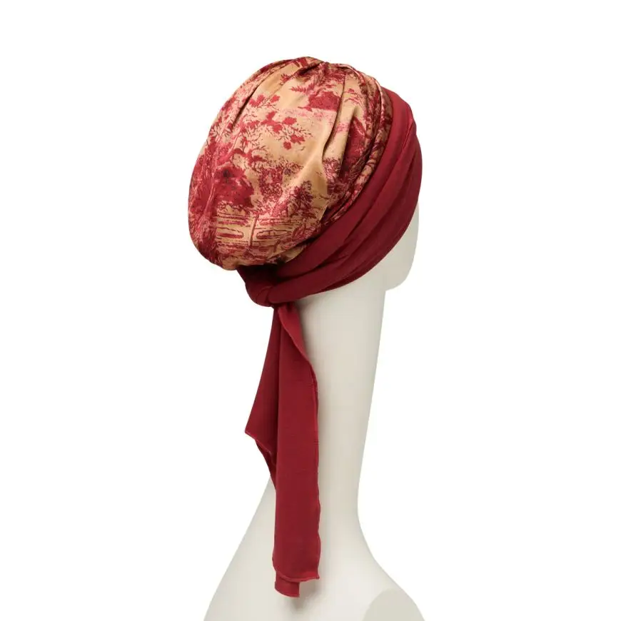 Sienna Turban Set | Oriental Red | 3036-0828