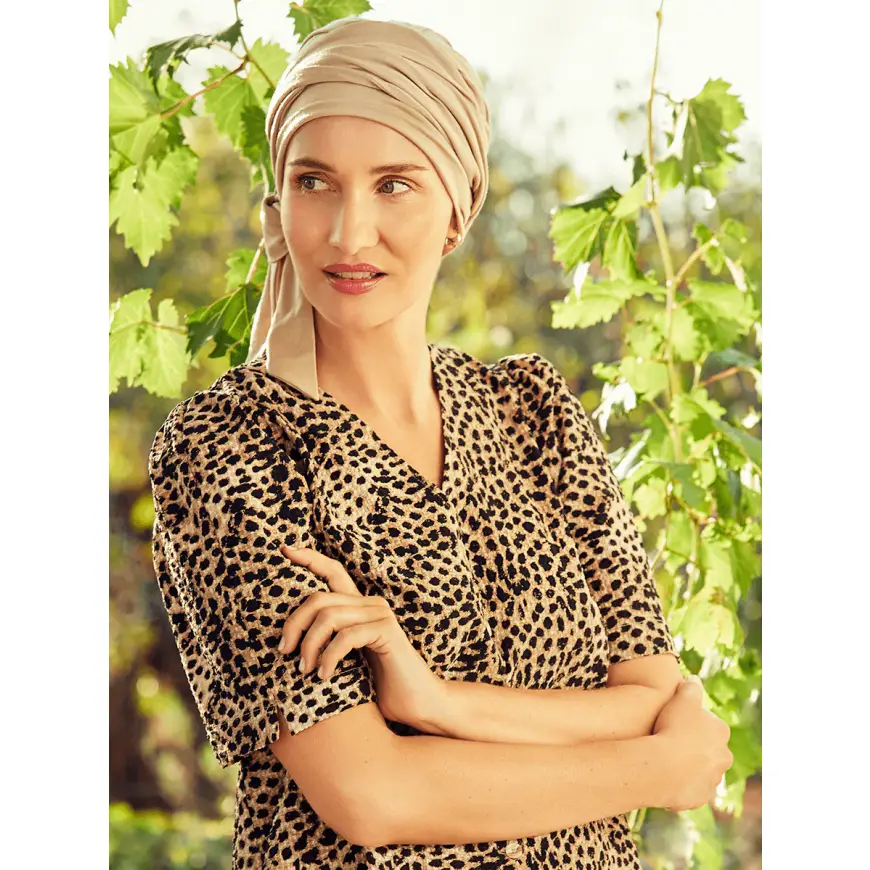 B.B. Beatrice Turban | Feather Beige | 1291-0844