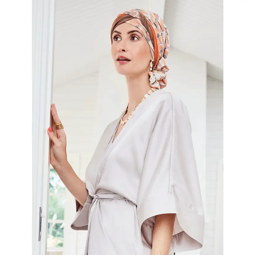 HocBeatrice Turban | Orange Elements | 1419-4022