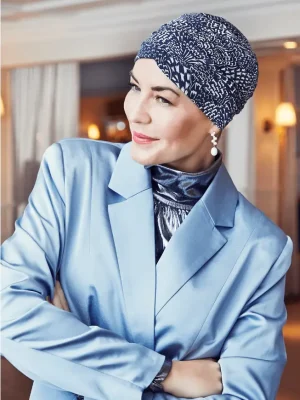 HocYoga Turban | Floating Navy | 2000-4009