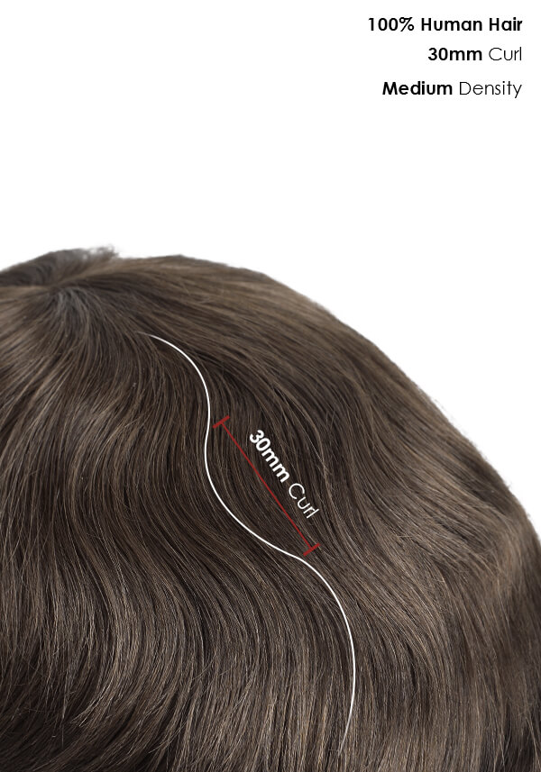 Royal: Fine mono | Stock hair system for men