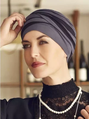 Shanti Turban | Blue/Black | 1461-0394