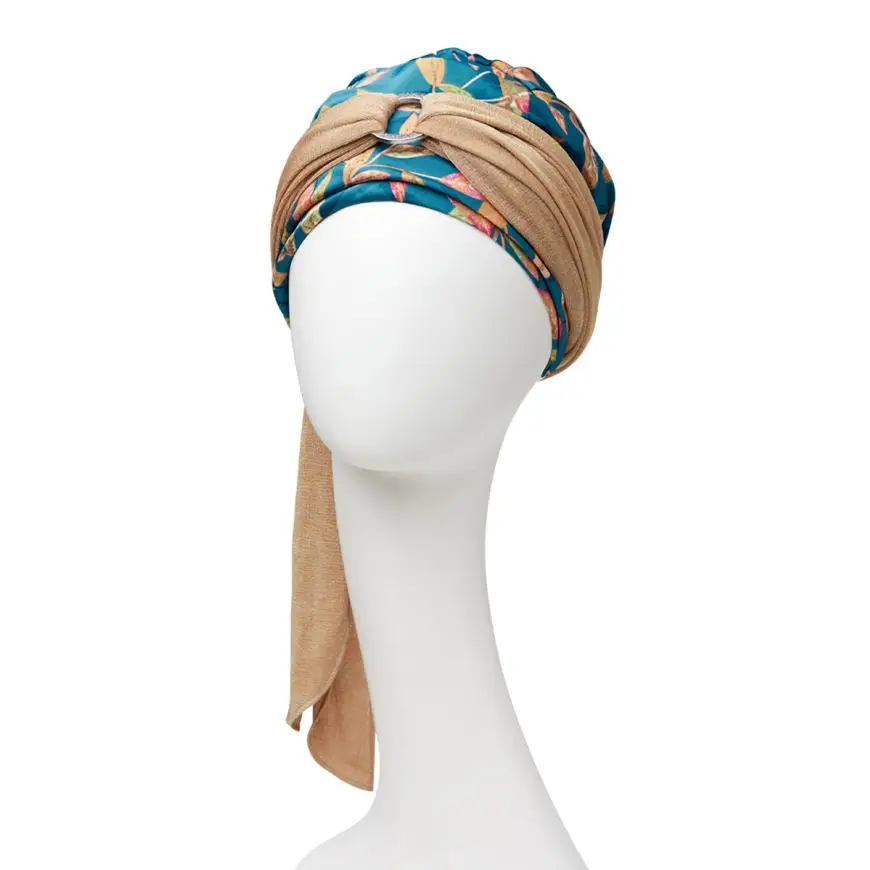 Sienna Turban Set | Blue Toffee Garden | 3036-0866