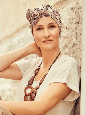 Shakti Turban | Beige Ornaments | 1418-0815
