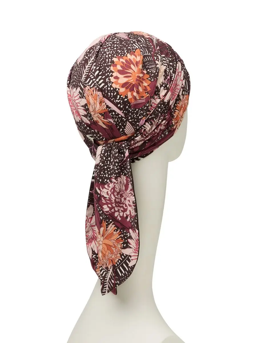 HocBeatrice Turban w. Ribbons | Garden Pinks | 1419-0796