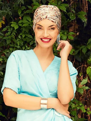 HocSapphire Turban | Oriental Rose Paisley | 3026-0860