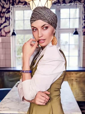 HocSapphire Turban | Blue Ink | 3026-0455