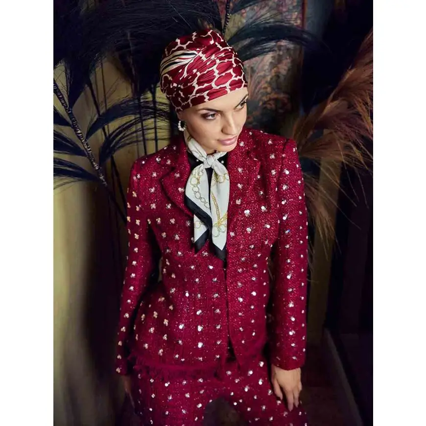 HocSapphire Turban | Moroccan Red | 3026-4056