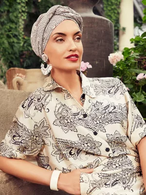 HocAmber · Boho Turban Set | Touch Of Red | 3040-0871